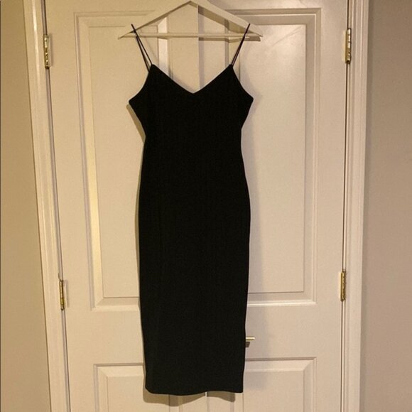 Dresses & Skirts - SHEIN Black Spaghetti Strap Bodycon Midi Dress